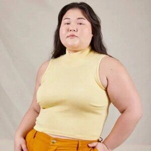 Yellow Sleeveless Women's Top